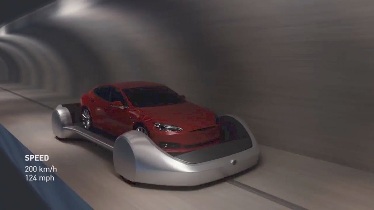 Elon Musk testeaza pentru prima oara tunelul costruit de Boring Company