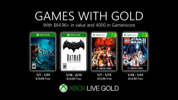 Jocurile gratuite Xbox Games with Gold Ianuarie 2020