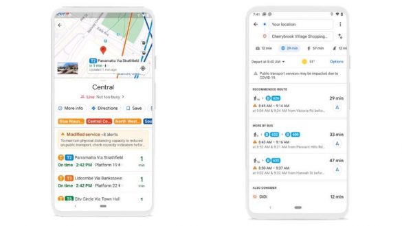 Ultima versiune Google Maps faciliteaza calatoriile pe timpul pandemiei