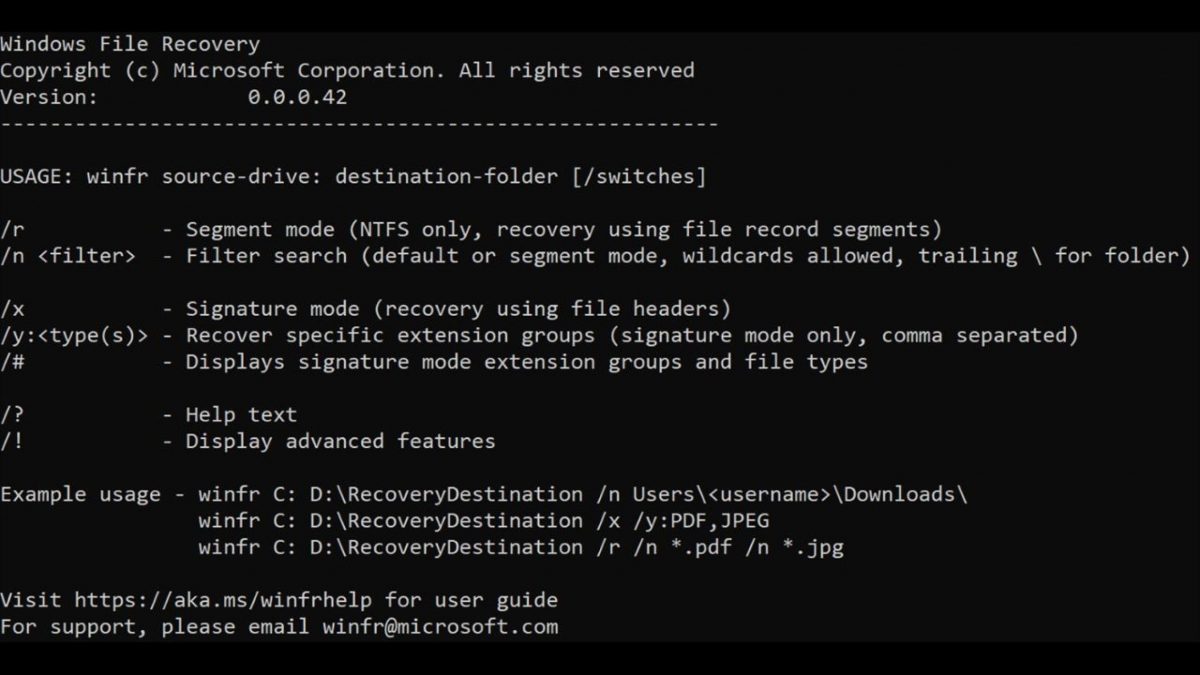 Microsoft a lansat Windows File Recovery cu ajutorul caruia veti putea recupera fisierele sterse